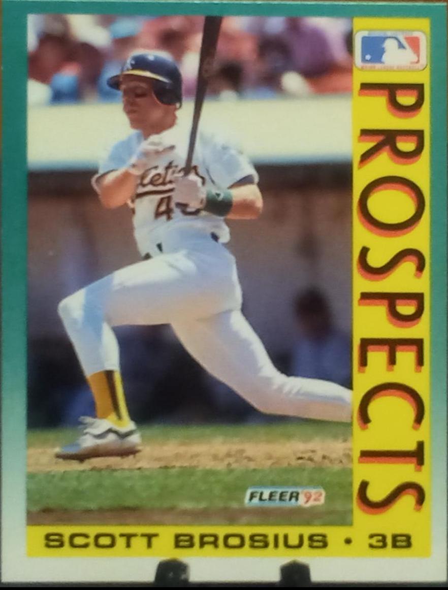 Scott Brosius #671 Baseball Cards 1992 Fleer