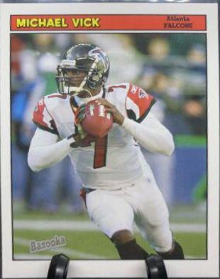 Michael Vick #7 Football Cards 2005 Bazooka