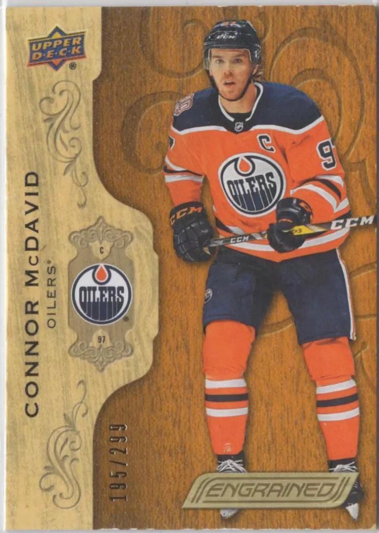 Connor McDavid #1 Hockey Cards 2018 Upper Deck Engrained