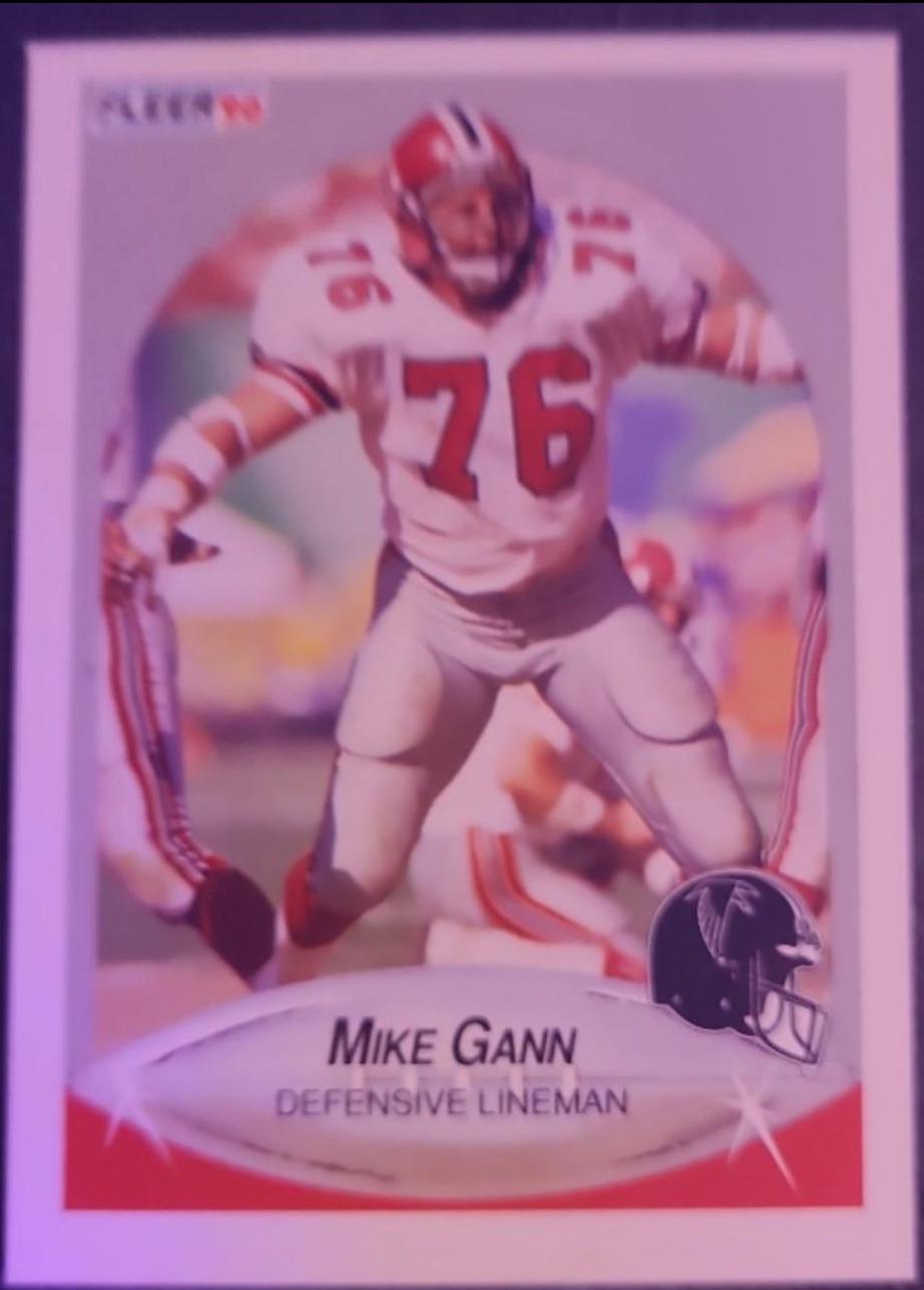 Mike Gann #377 Football Cards 1990 Fleer