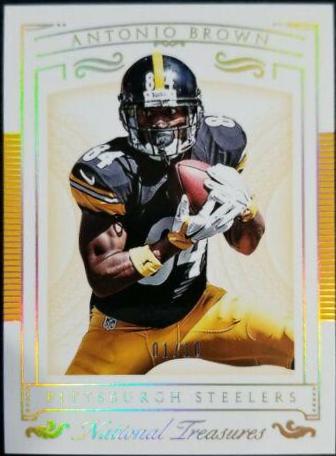 Antonio Brown #7 Football Cards 2015 Panini National Treasures