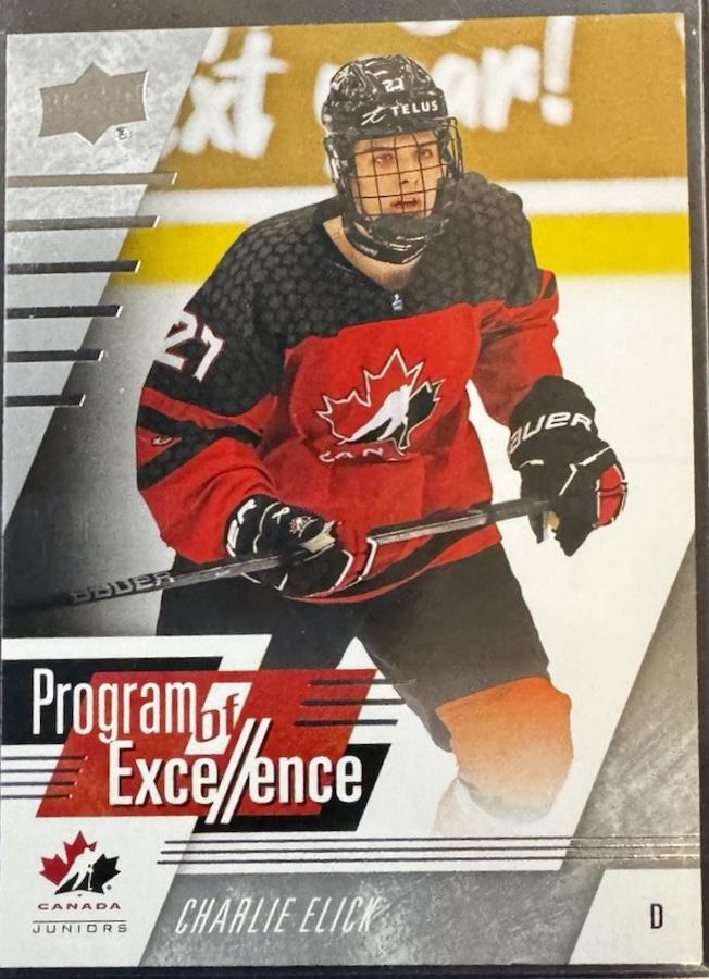 Charlie Elick #137 Hockey Cards 2024 Upper Deck Team Canada Juniors