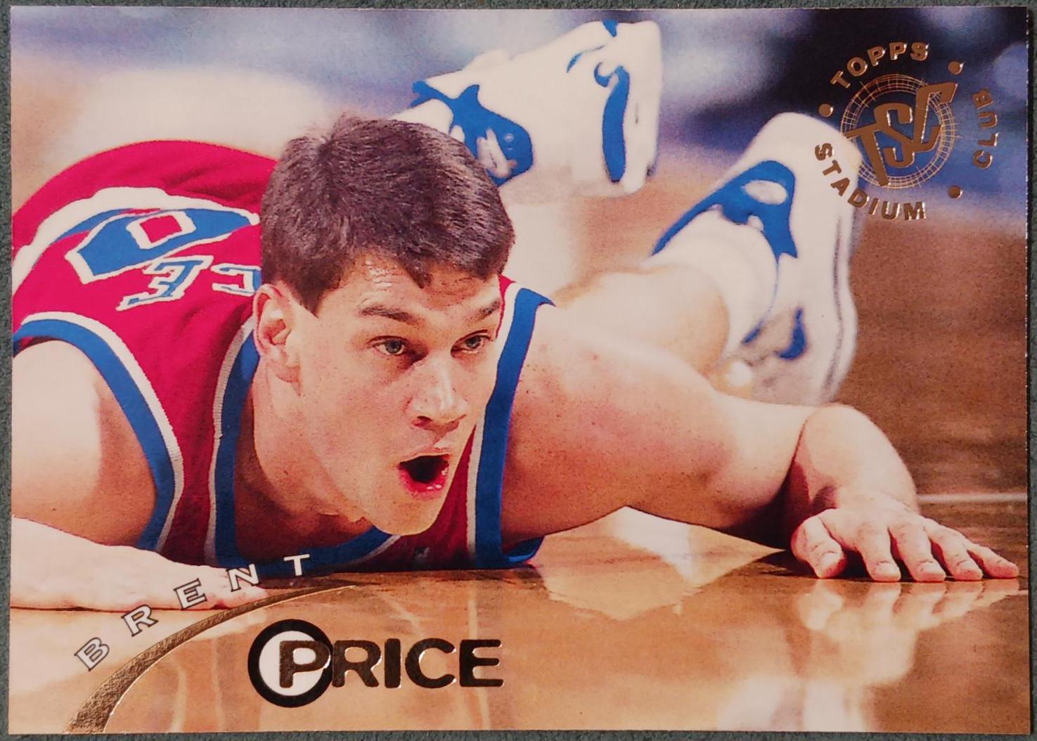 Brent Price #5 Basketball Cards 1994 Stadium Club