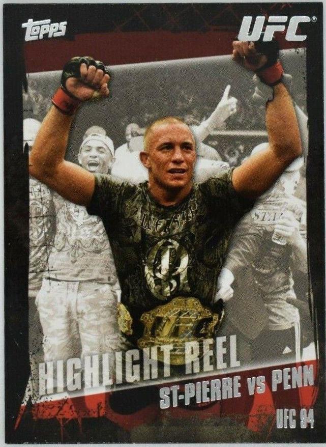 Georges St Pierre, BJ Penn #183 Ufc Cards 2010 Topps UFC