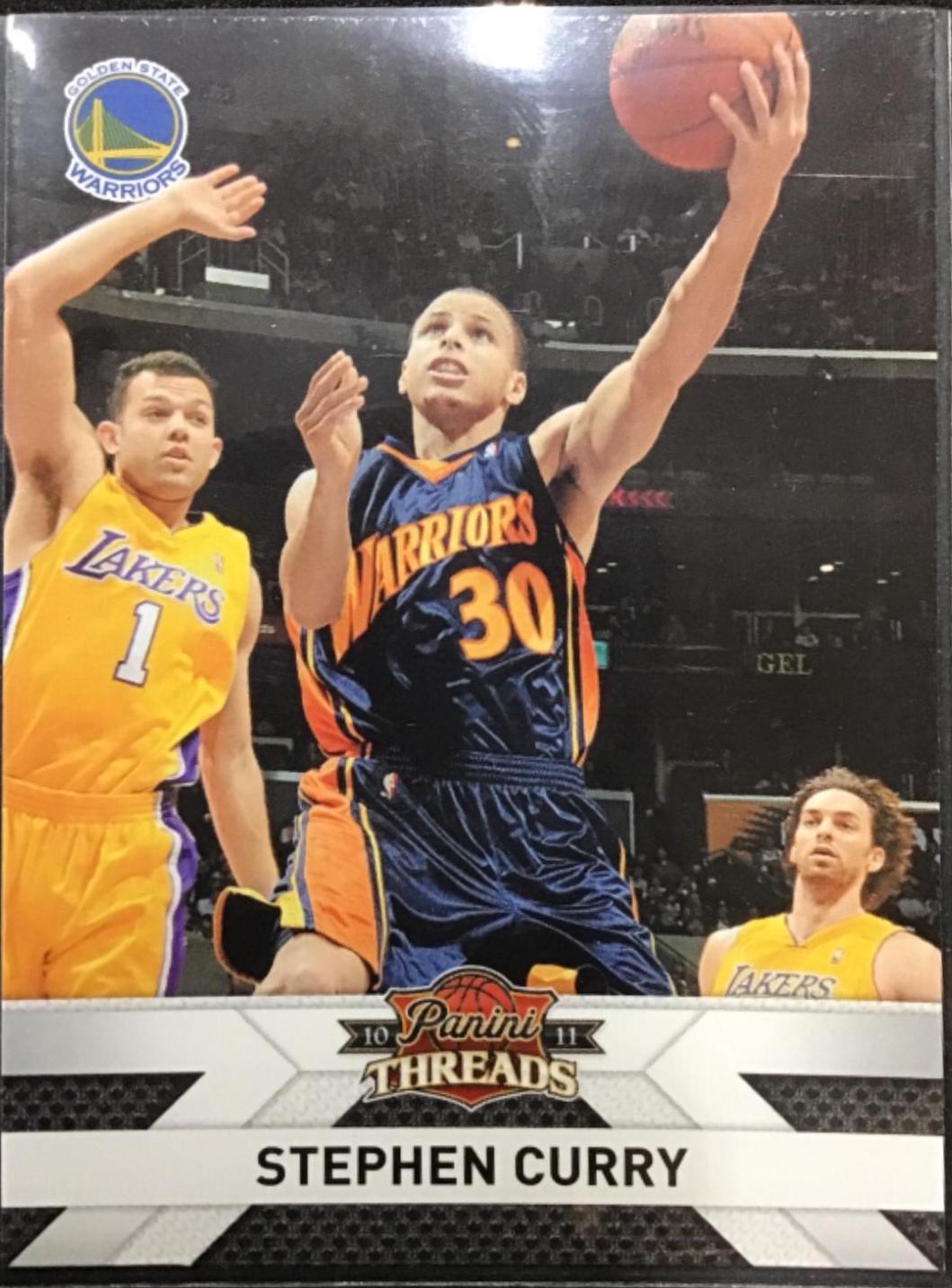 Stephen curry #117 Basketball Cards 2010 Panini NBA Season Update 10-11 Throwback Threads