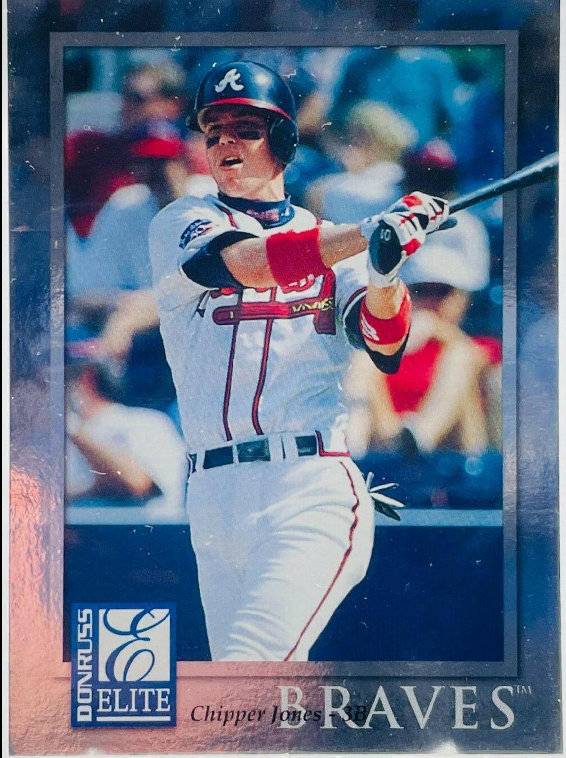 Chipper Jones #7 Baseball Cards 1998 Donruss Elite