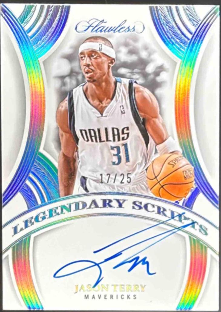 Jason Terry #16 2024 Panini Flawless Legendary Scripts Basketball