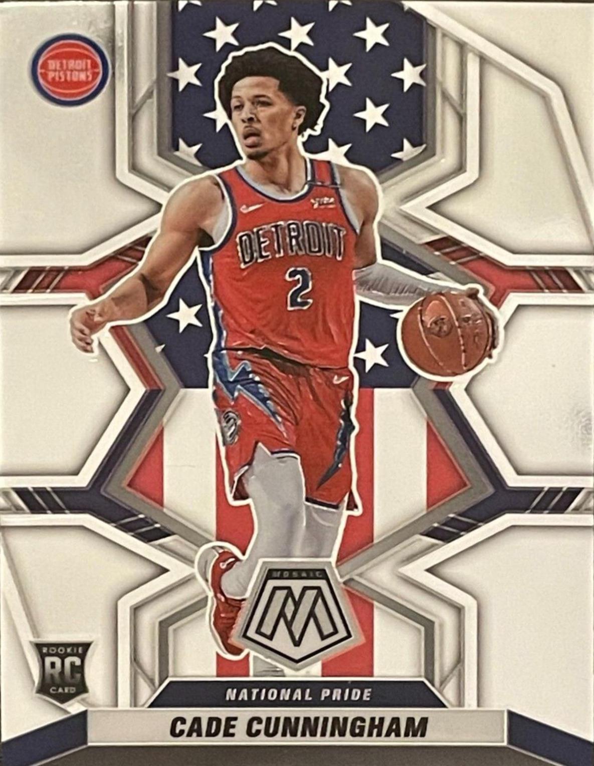 Cade Cunningham #260 Basketball Cards 2021 Panini Mosaic