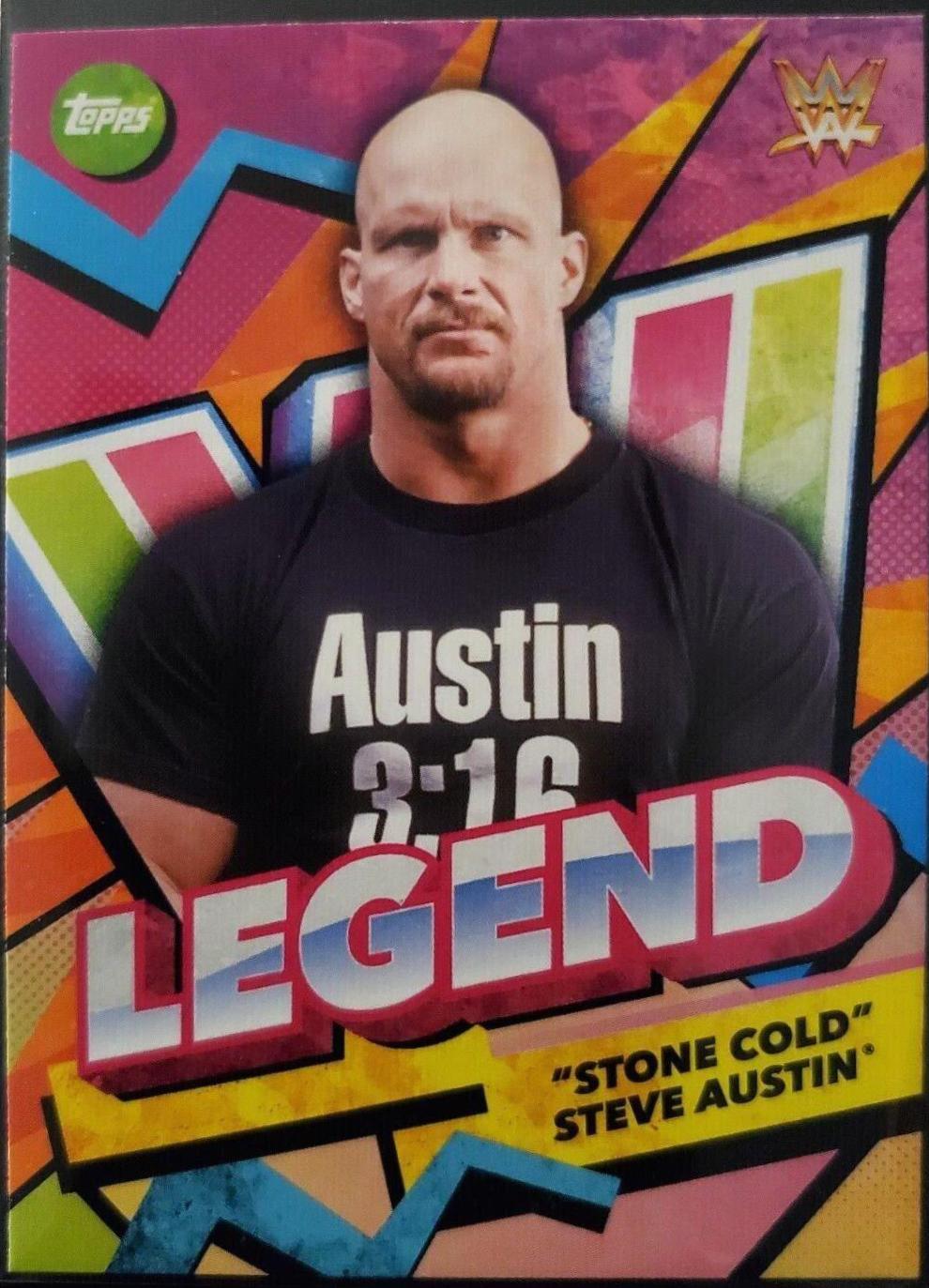 Stone Cold' Steve Austin #166 Wrestling Cards 2021 Topps WWE Superstars