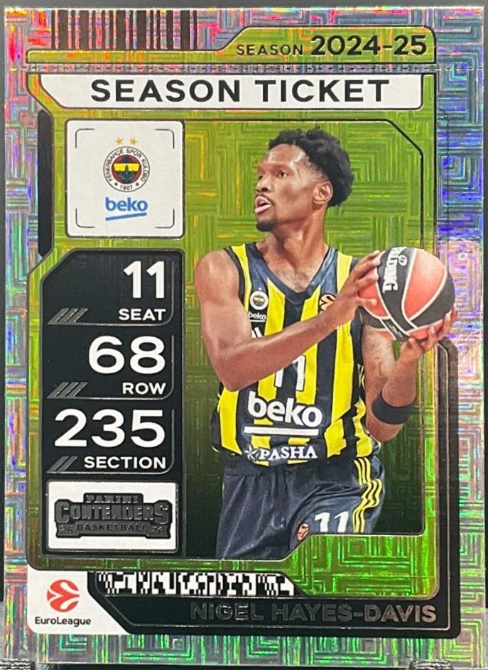 Nigel Hayes-Davis #79 2025 Panini Contenders Euroleague Basketball