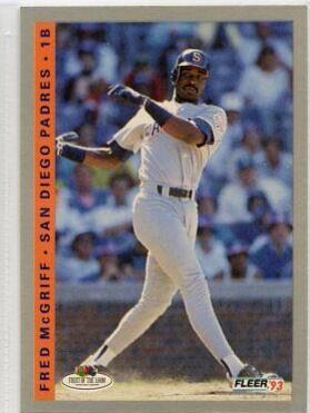 Fred McGriff #45 Baseball Cards 1993 Fleer Fruit of the Loom
