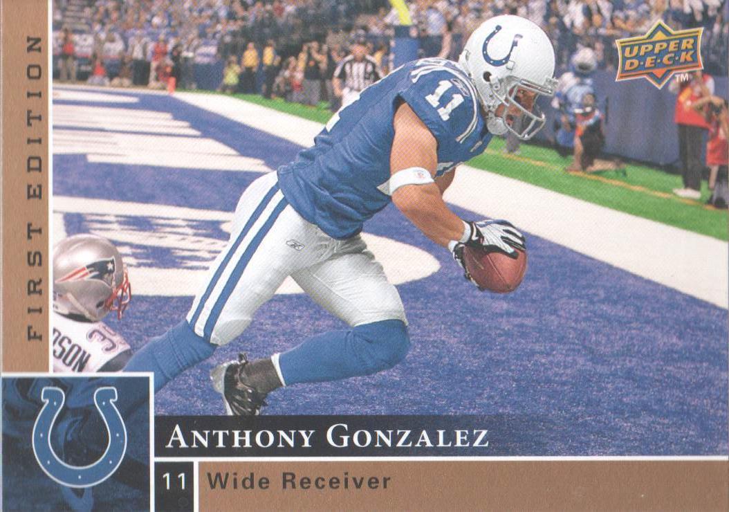 Anthony Gonzalez #66 Football Cards 2009 Upper Deck First Edition