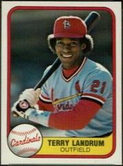 Terry Landrum #539 Baseball Cards 1981 Fleer Prices