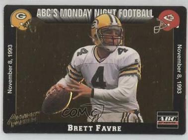Brett Favre #38 1993 Action Packed Monday Night Football