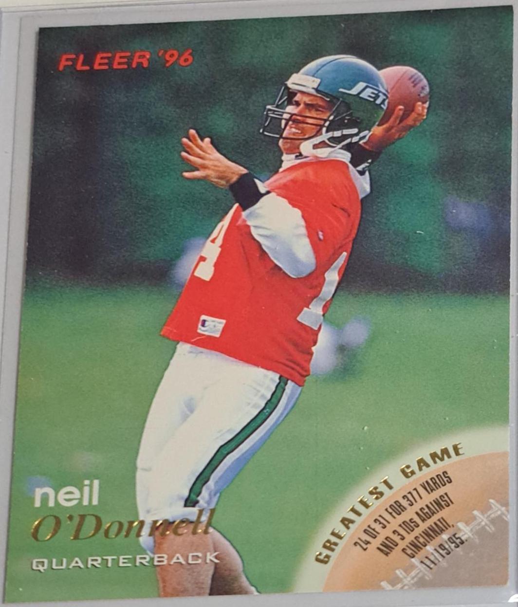 Neil O'Donnell #99 Football Cards 1996 Fleer