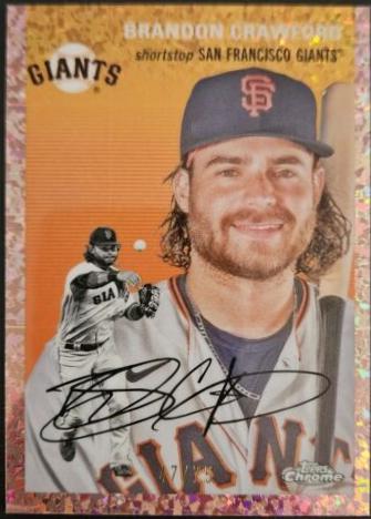 Brandon Crawford [Rose Gold Mini-Diamond Refractor] #353