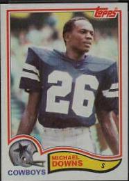 Michael Downs #313 Football Cards 1982 Topps