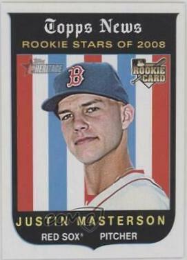Justin Masterson #545 Baseball Cards 2008 Topps Heritage