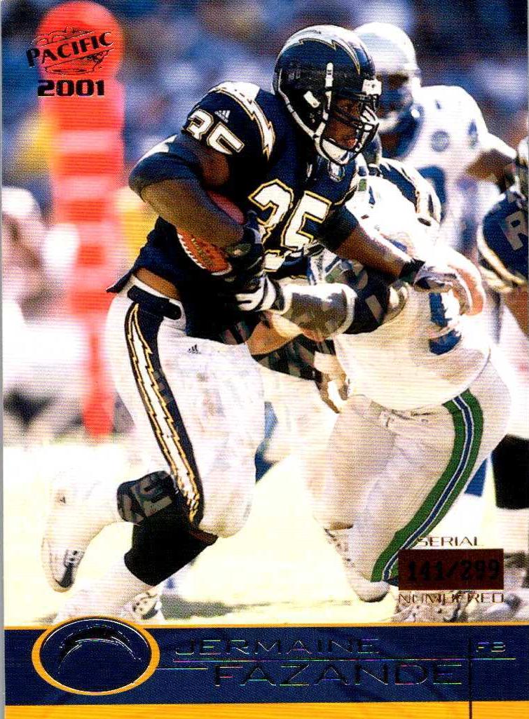 Jermaine Fazande #367 2001 Pacific Football