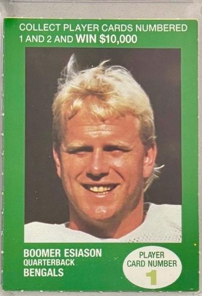 Boomer Esiason #1 1990 British Petroleum Football