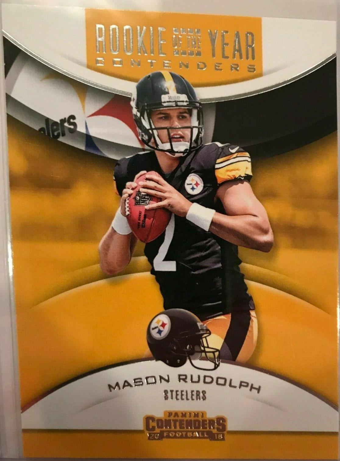 Mason Rudolph Football Cards 2018 Panini Contenders Rookie of the Year