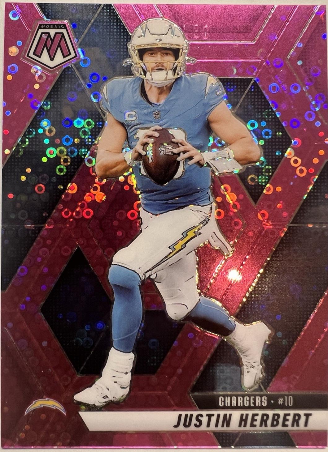 Justin Herbert [Mosaic No Huddle Pink] #80