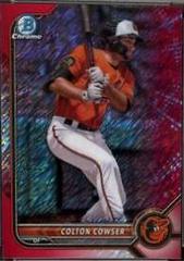 Colton Cowser [Red Shimmer Refractor] #BCP-236 Baseball Cards 2022 Bowman Chrome Prospects Prices