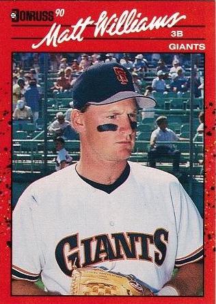 Matt Williams #348 Baseball Cards 1990 Donruss