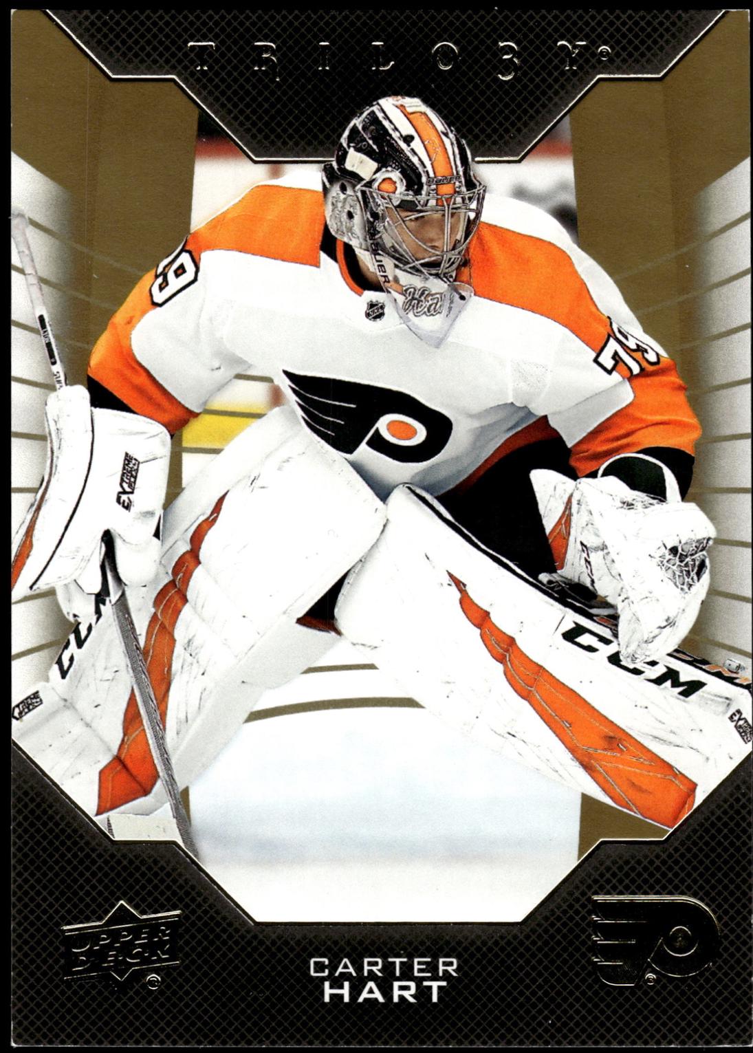 Carter Hart #16 Hockey Cards 2019 Upper Deck Trilogy