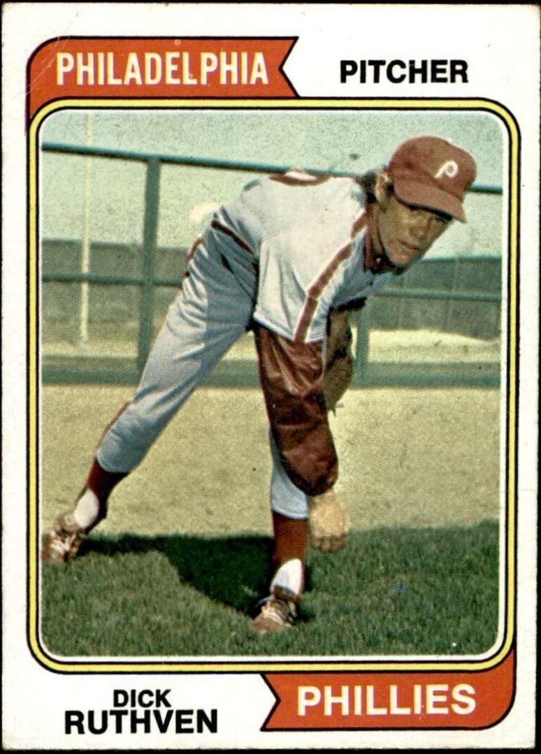 Dick Ruthven #47 Baseball Cards 1974 Topps