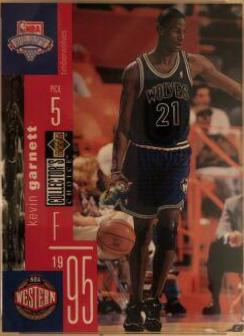 Kevin Garnett #D5 Basketball Cards 1995 Collector's Choice Draft Trade