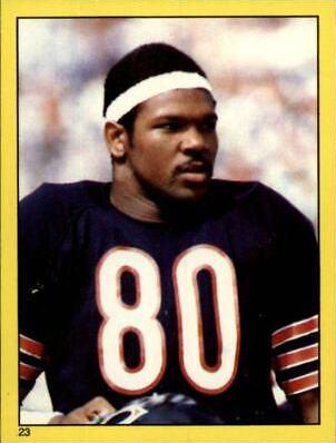 Rickey Watts #23 Football Cards 1982 Topps Stickers