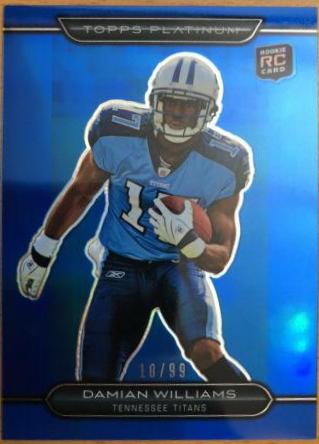 Damian Williams #109 2010 Topps Platinum Football