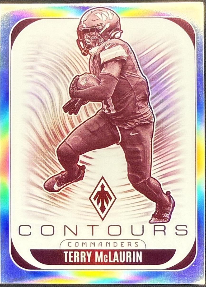 2025 Panini Phoenix Contours Terry McLaurin [Silver Pyramids] #32 card