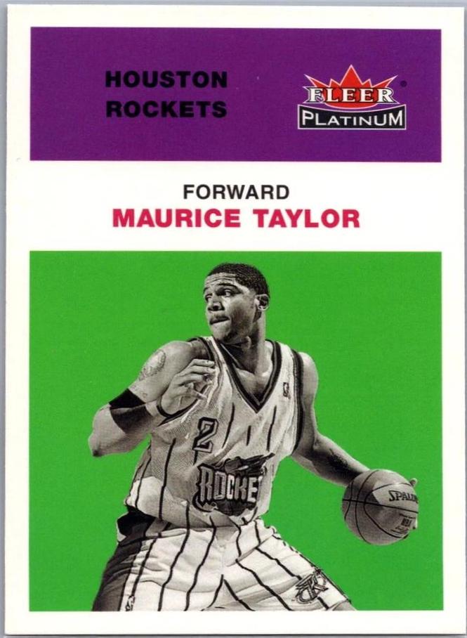 Maurice Taylor #21 Basketball Cards 2001 Fleer Platinum