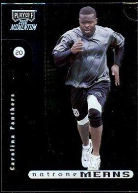 Natrone Means #11 Football Cards 2000 Playoff Momentum