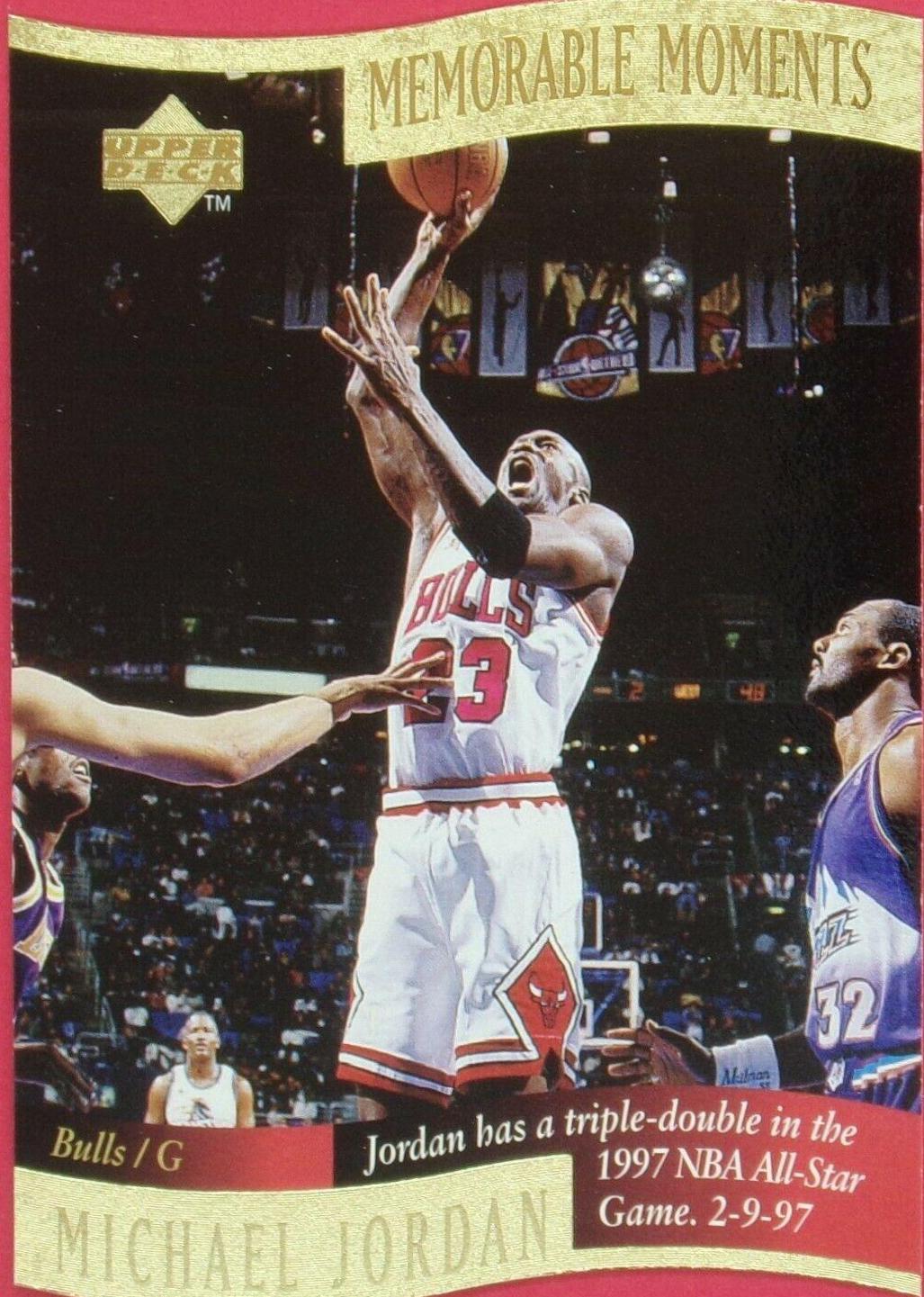 Michael Jordan #1 Basketball Cards 1996 Collector's Choice Memorable Moments