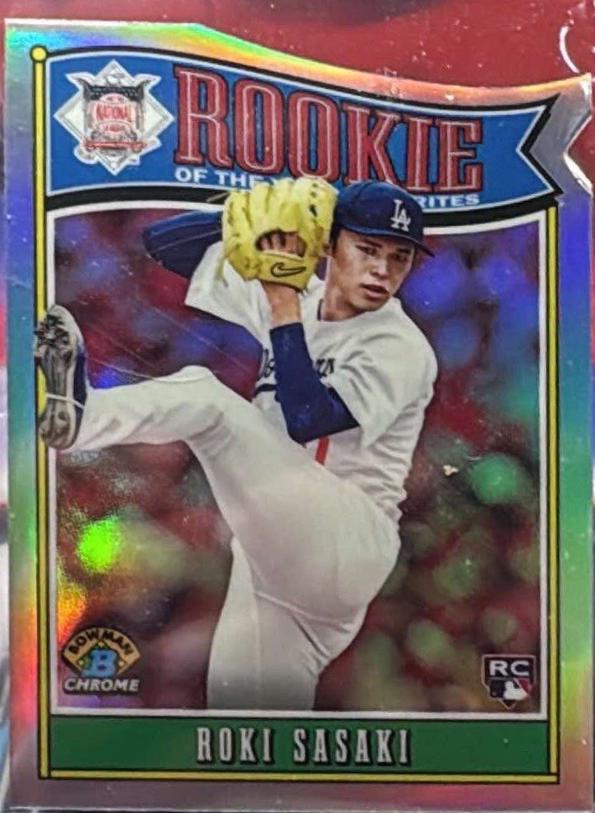 Roki Sasaki #ROY-10 Baseball Cards 2025 Bowman Rookie of the Year Favorites