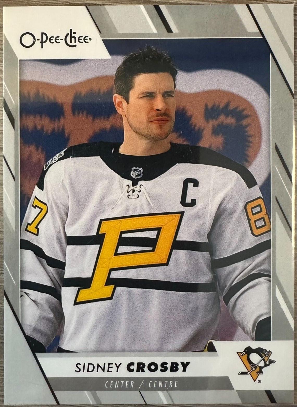 Sidney Crosby #105 Hockey Cards 2023 O-Pee-Chee Hats Off