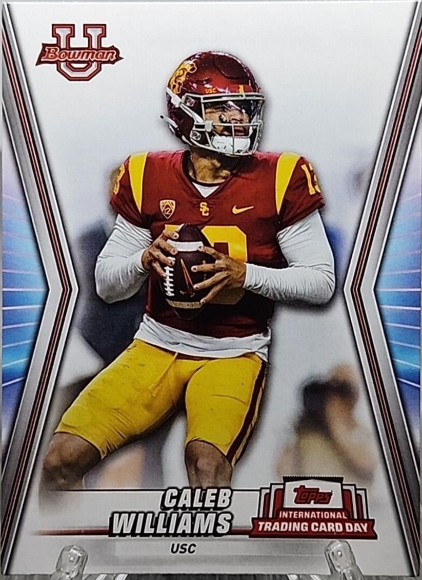 Caleb Williams #NTCD-BF26 Football Cards 2023 Topps International Trading Card Day