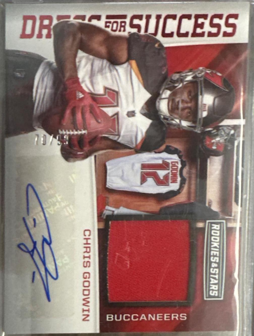 Chris Godwin #DS-CG Football Cards 2017 Panini Rookies & Stars Dress for Success Autograph Relics