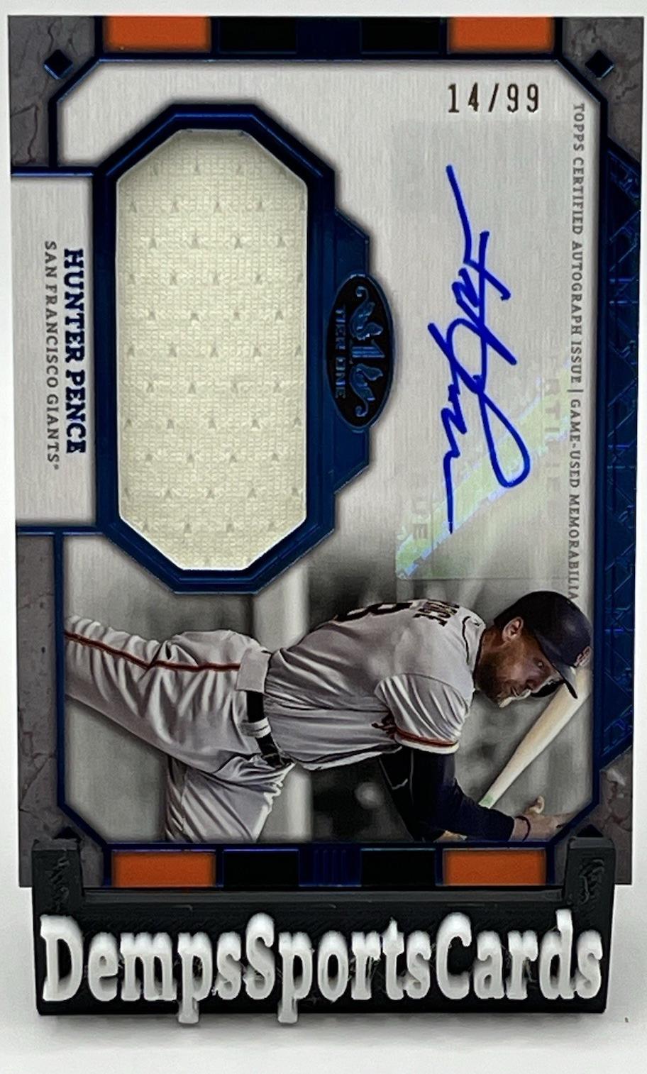 Hunter Pence [Holo Platinum Blue Foil] #AT1JR-HP