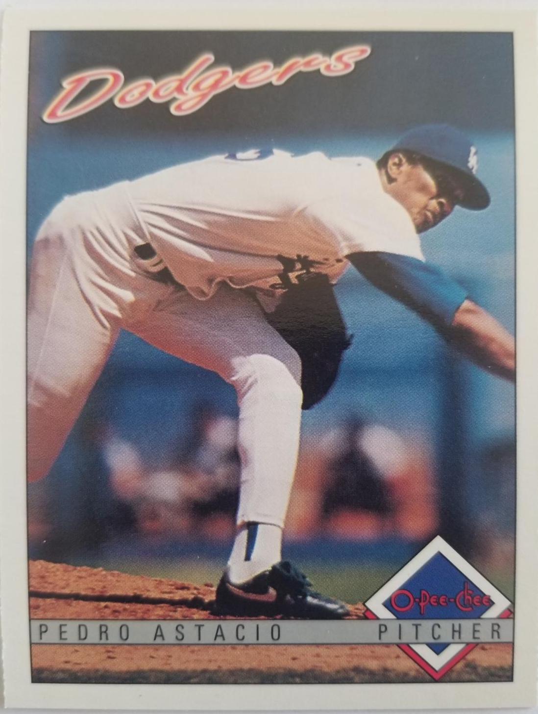 Pedro Astacio #9 Baseball Cards 1993 O Pee Chee Premier