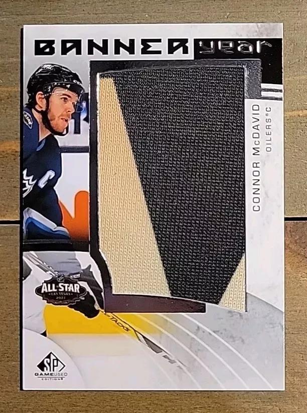 Connor McDavid #BYAS-MC Hockey Cards 2022 SP Game Used All Star Skills Fabric