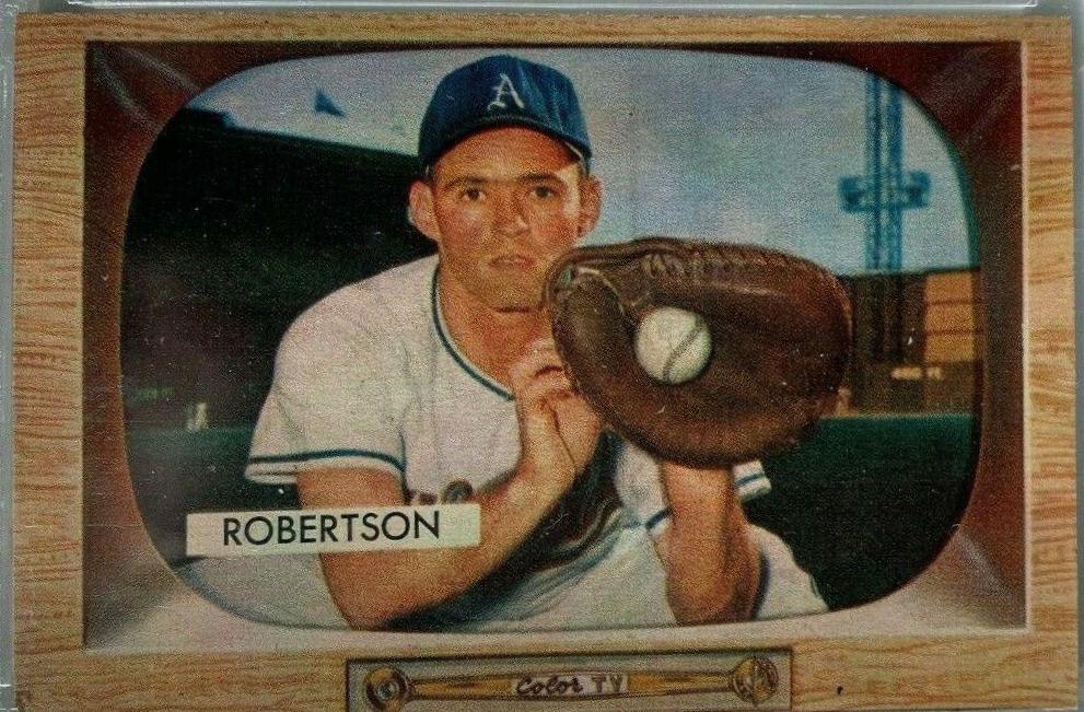 Jim Robertson #5 Baseball Cards 1955 Bowman