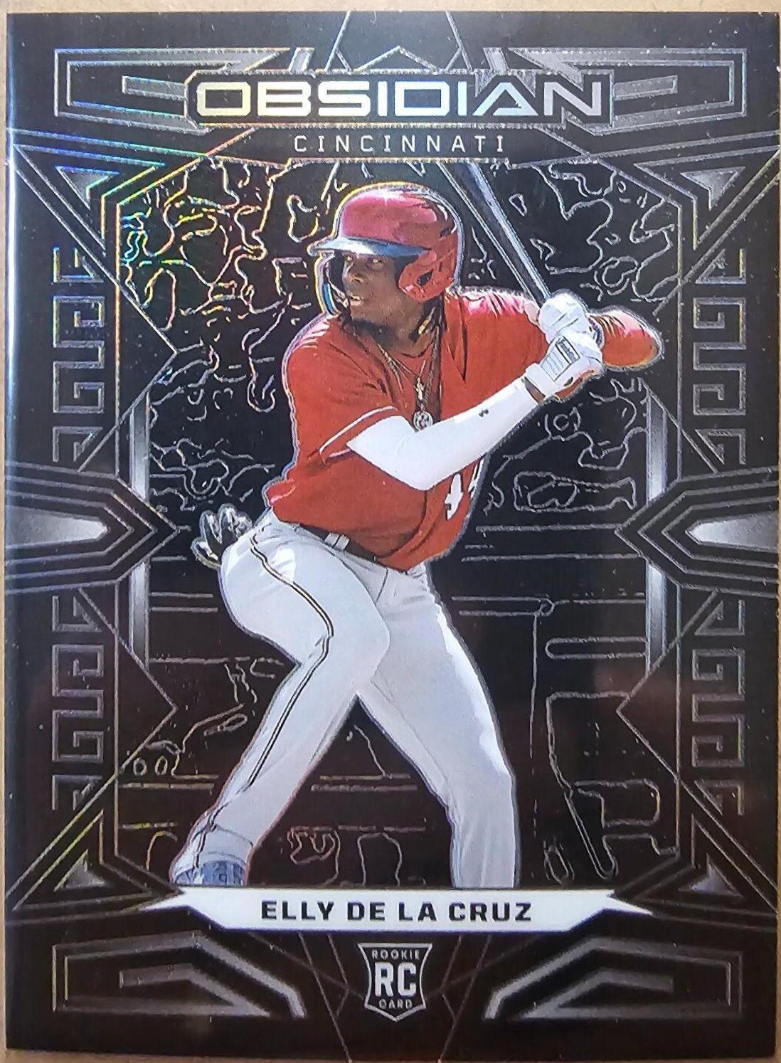 Elly De La Cruz #39 Baseball Cards 2023 Panini Chronicles Obsidian