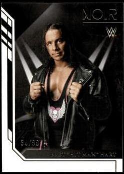 Bret Hit Man Hart #9 Wrestling Cards 2023 Panini Chronicles WWE Noir