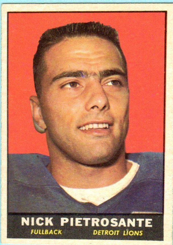 Nick Pietrosante #31 Football Cards 1961 Topps