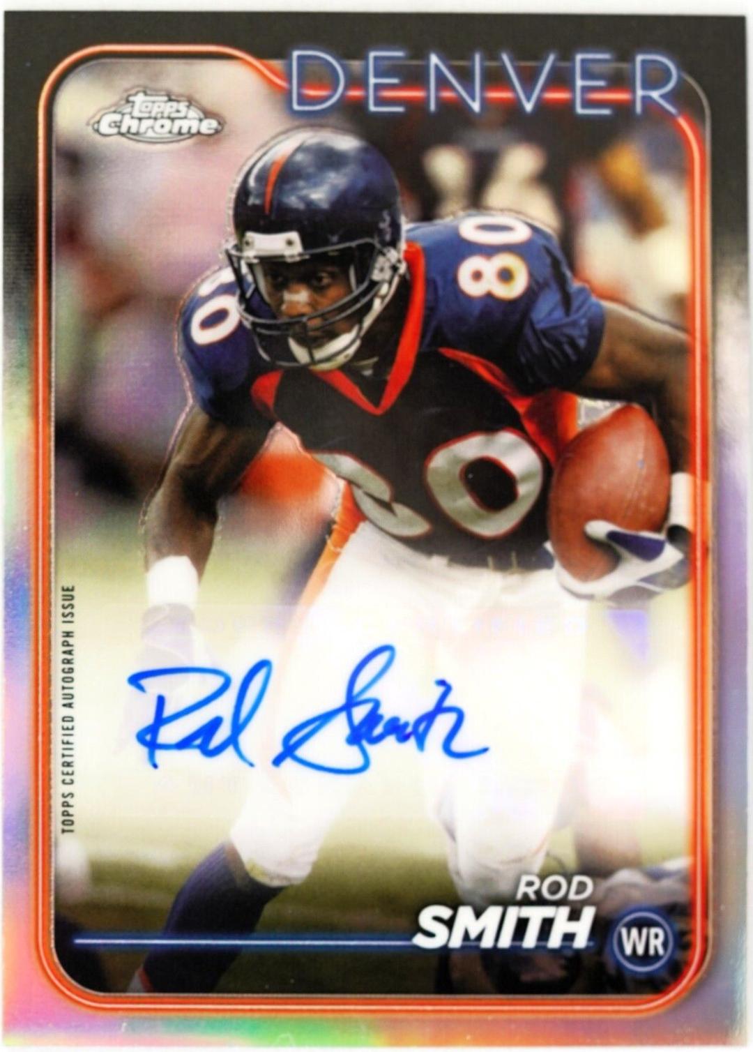 Rod Smith #BA-RSM Football Cards 2024 Topps Chrome Autograph