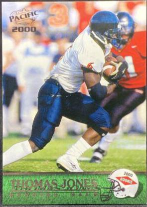 Thomas Jones #423 Football Cards 2000 Pacific